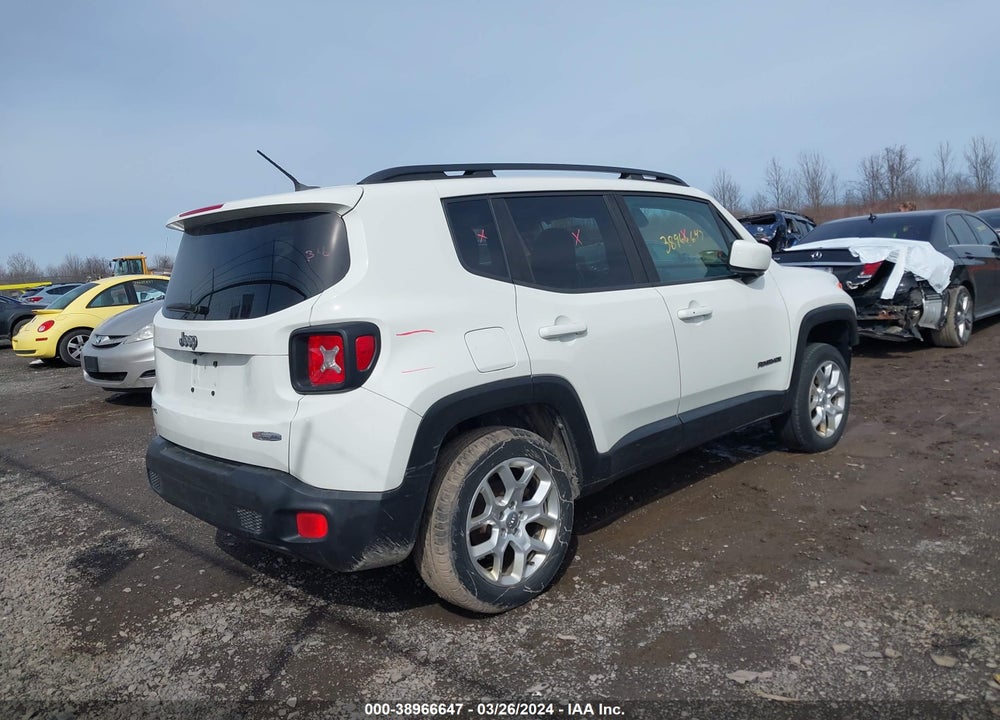 2017 JEEP RENEGADE LATITUDE 4X4 VIN: ZACCJBBB0HPE89025