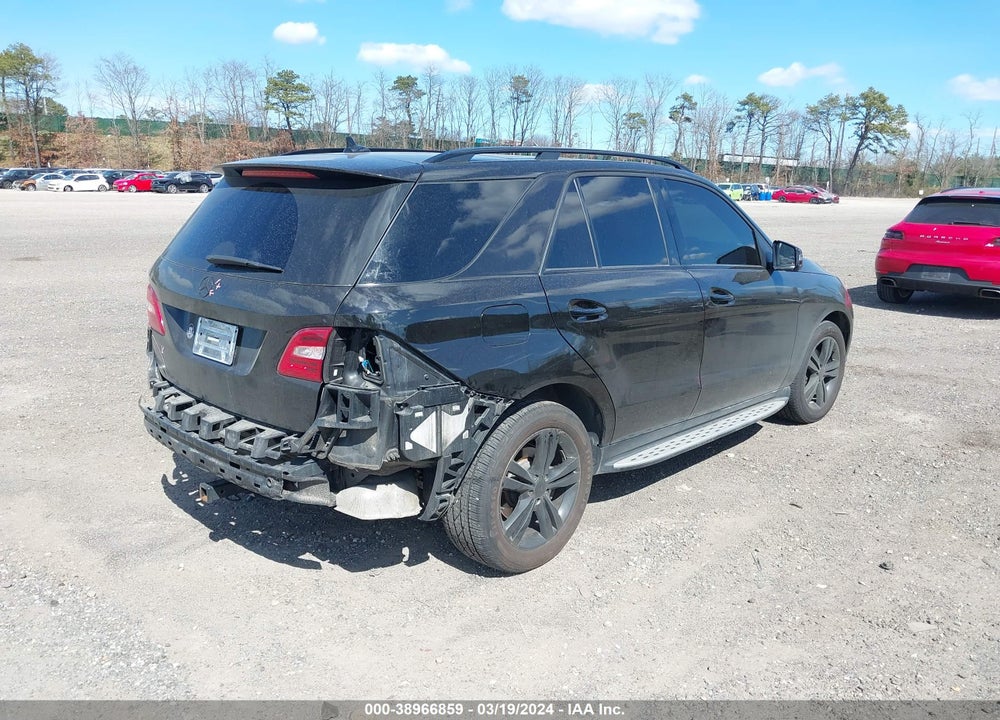 2014 MERCEDES-BENZ ML 350 4MATIC VIN: 4JGDA5HB0EA345625