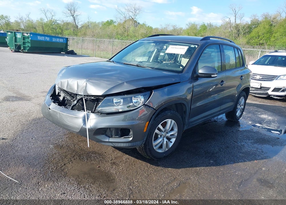 2016 VOLKSWAGEN TIGUAN S VIN: WVGAV7AX0GW585059