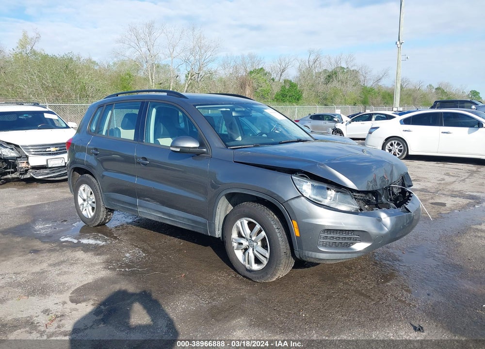 2016 VOLKSWAGEN TIGUAN S VIN: WVGAV7AX0GW585059