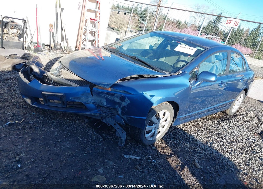 2009 HONDA CIVIC LX VIN: 19XFA16539E008761