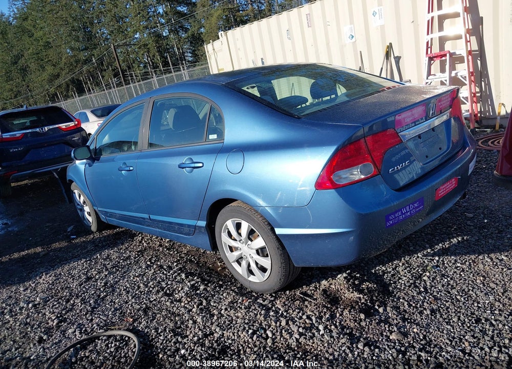 2009 HONDA CIVIC LX VIN: 19XFA16539E008761