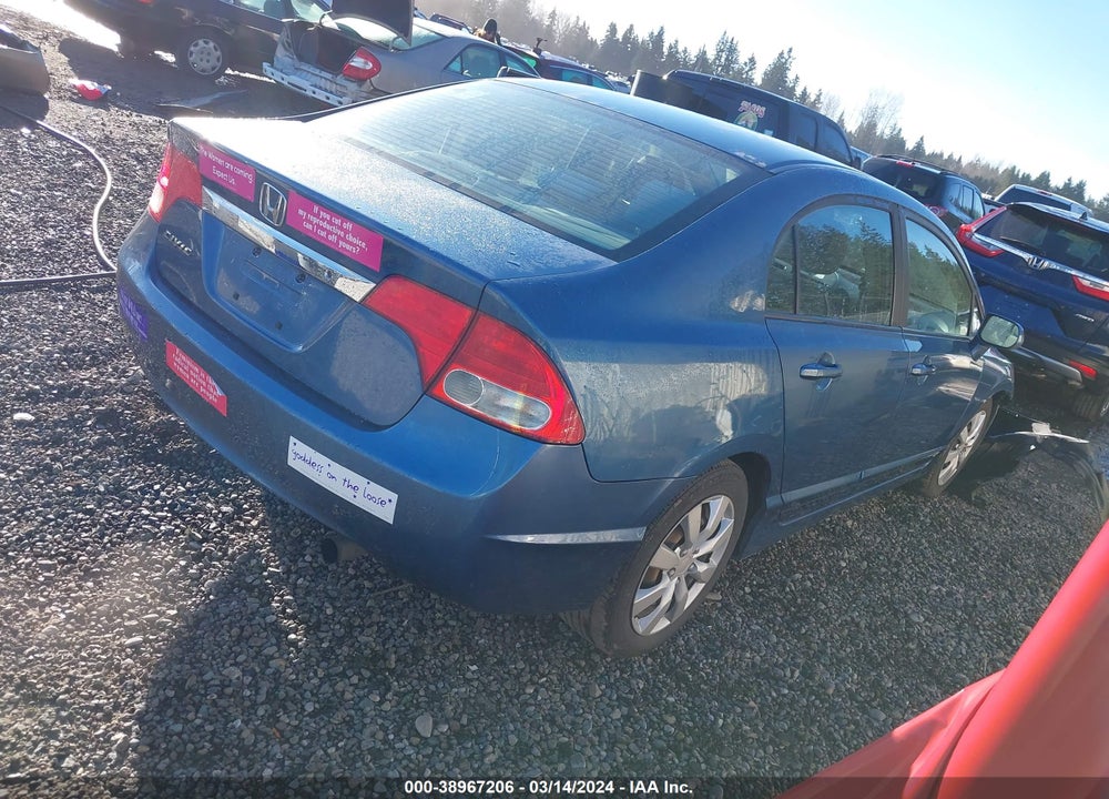 2009 HONDA CIVIC LX VIN: 19XFA16539E008761