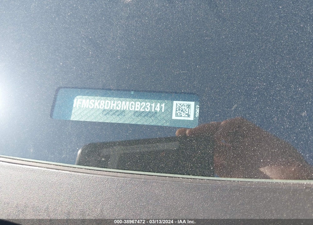 2021 FORD EXPLORER XLT VIN: 1FMSK8DH3MGB23141