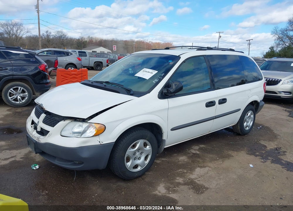 2002 DODGE CARAVAN SE VIN: 1B4GP25R92B712816