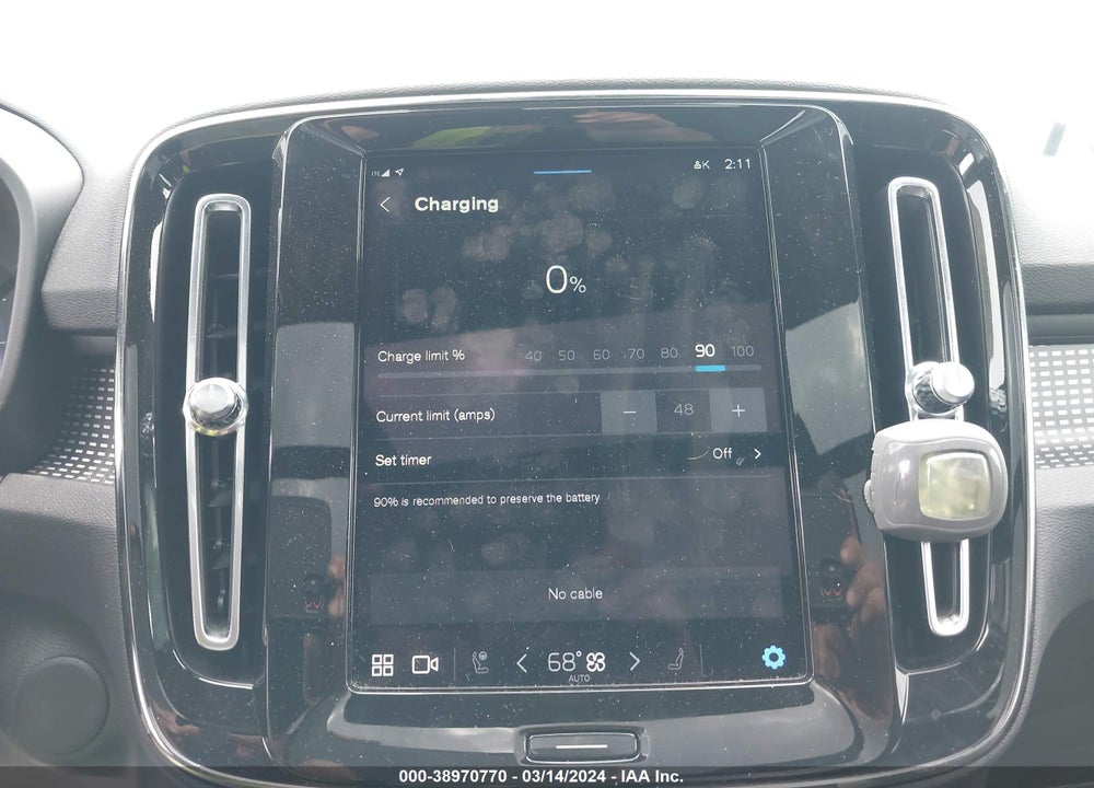 2021 VOLVO XC40 RECHARGE PURE ELECTRIC P8 VIN: YV4ED3UR5M2536356