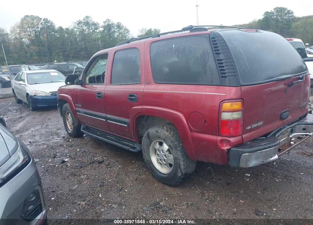 2002 CHEVROLET TAHOE LS VIN: 1GNEC13Z22R170394