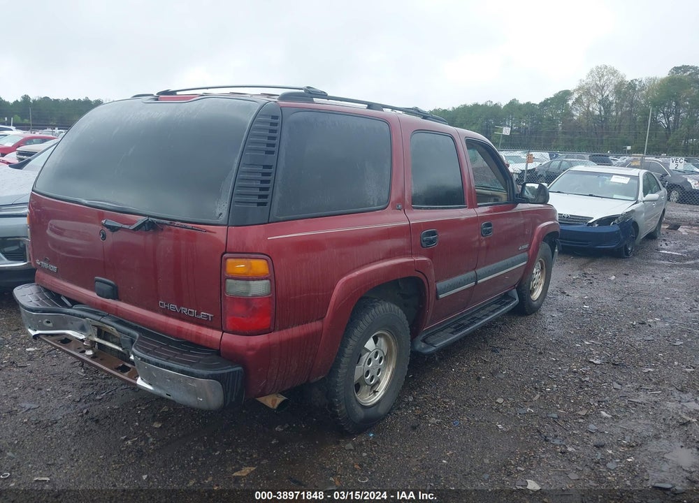 2002 CHEVROLET TAHOE LS VIN: 1GNEC13Z22R170394