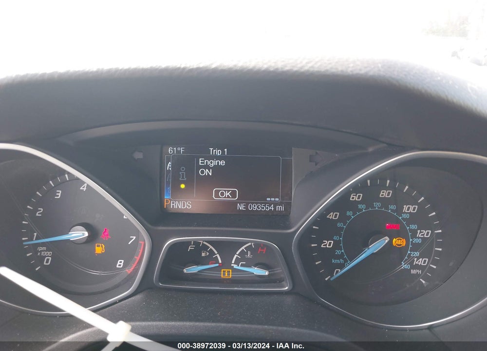 2014 FORD FOCUS TITANIUM VIN: 1FADP3J23EL189558