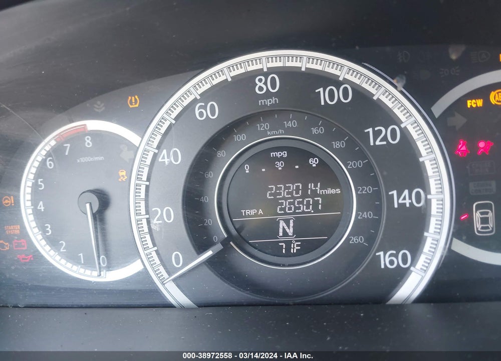 2013 HONDA ACCORD EX-L VIN: 1HGCR2F83DA105662