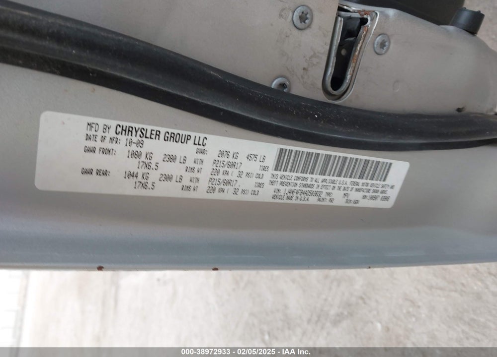 2010 JEEP COMPASS SPORT VIN: 1J4NF4FB4AD503832