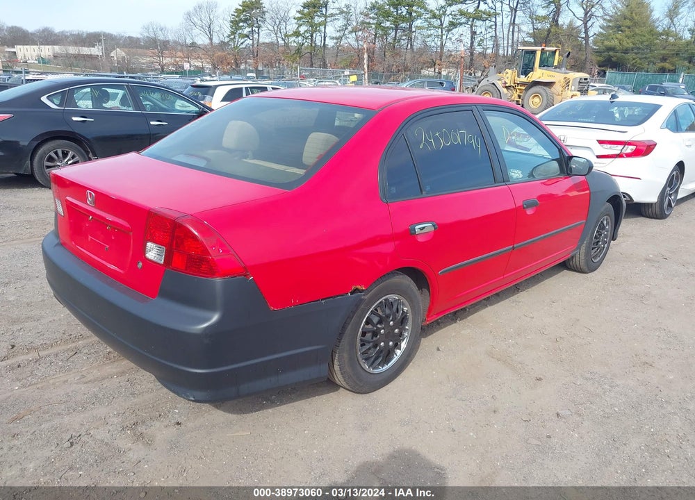 2005 HONDA CIVIC VP VIN: 1HGES16395L003820