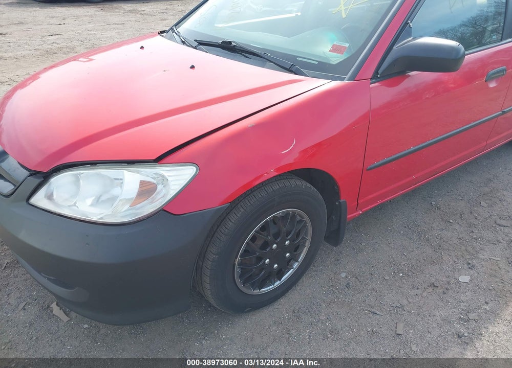 2005 HONDA CIVIC VP VIN: 1HGES16395L003820