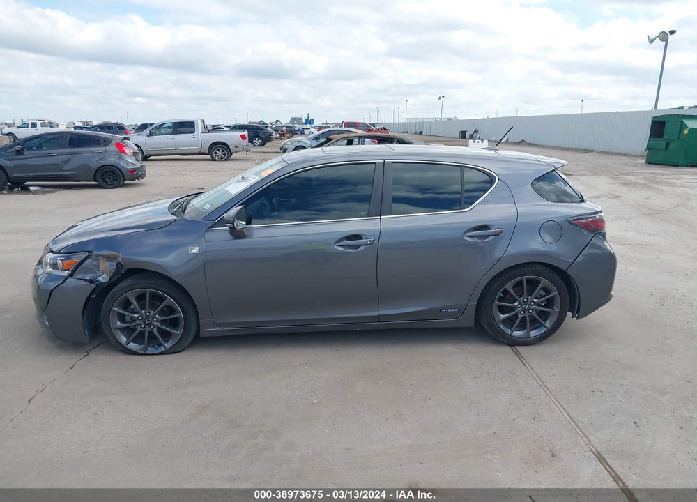 2012 LEXUS CT 200H PREMIUM VIN: JTHKD5BH8C2115157