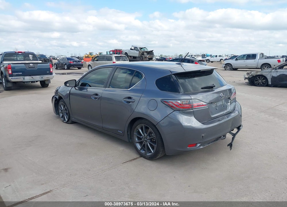 2012 LEXUS CT 200H PREMIUM VIN: JTHKD5BH8C2115157