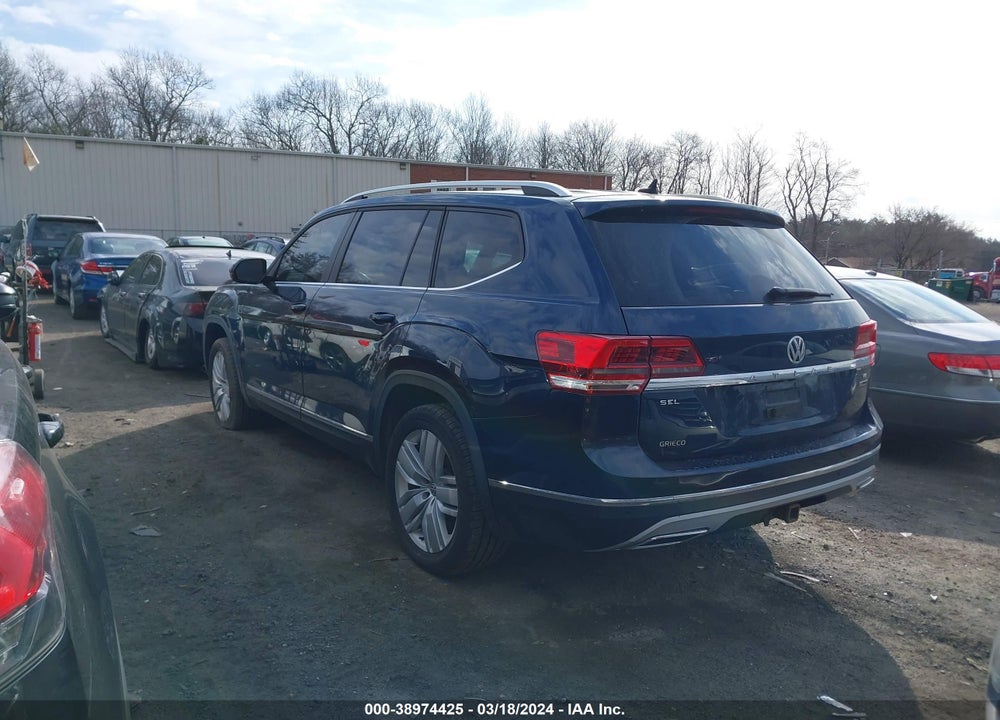 2019 VOLKSWAGEN ATLAS 3.6L V6 SEL VIN: 1V2MR2CA0KC606535