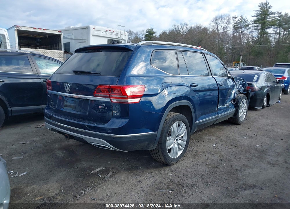 2019 VOLKSWAGEN ATLAS 3.6L V6 SEL VIN: 1V2MR2CA0KC606535