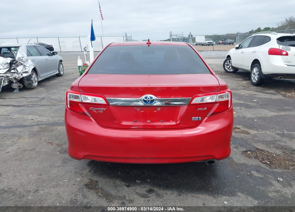 2012 TOYOTA CAMRY HYBRID XLE VIN: 4T1BD1FK0CU010323