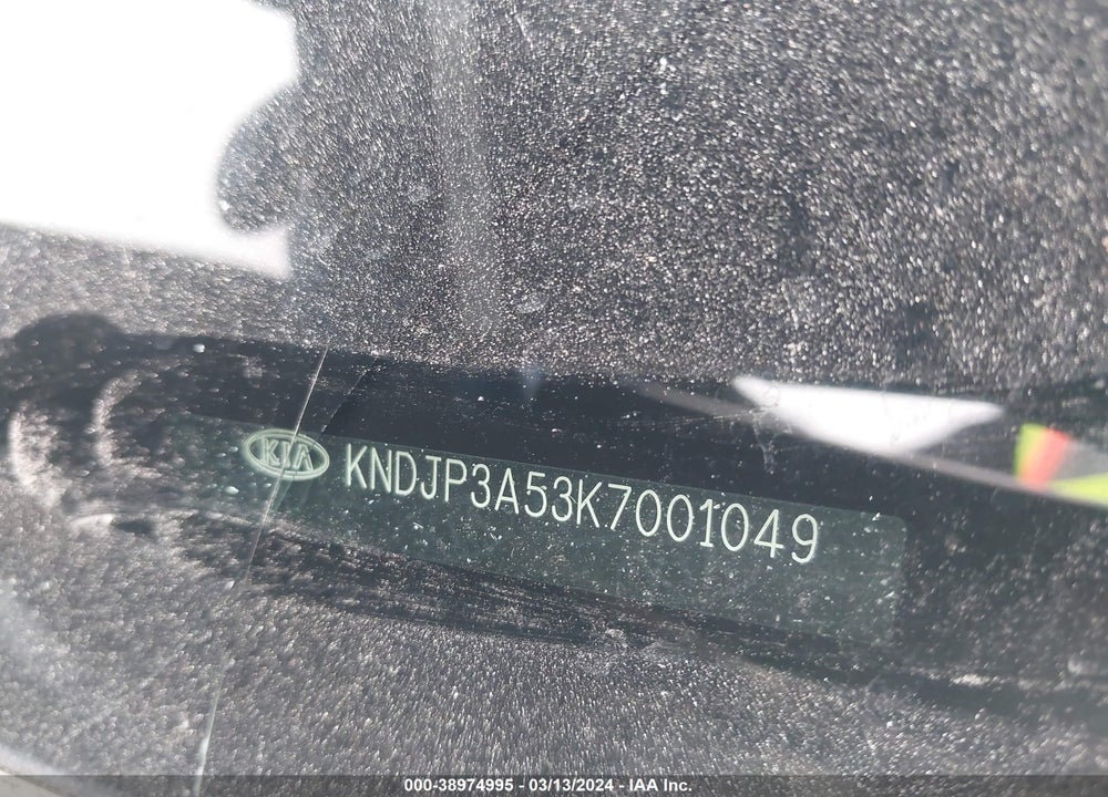 2019 KIA SOUL VIN: KNDJP3A53K7001049