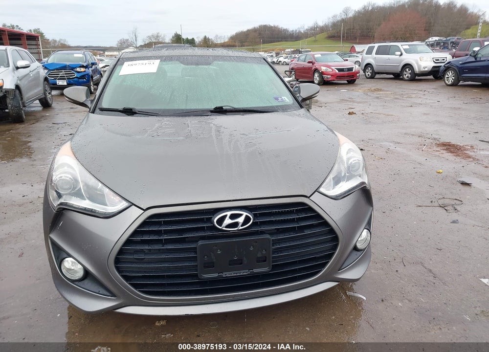 2013 HYUNDAI VELOSTER TURBO W/BLACK VIN: KMHTC6AE8DU173163