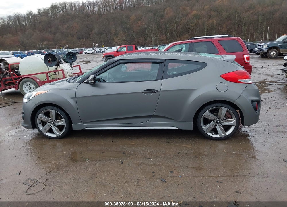 2013 HYUNDAI VELOSTER TURBO W/BLACK VIN: KMHTC6AE8DU173163