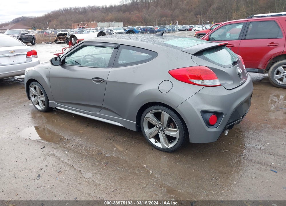 2013 HYUNDAI VELOSTER TURBO W/BLACK VIN: KMHTC6AE8DU173163