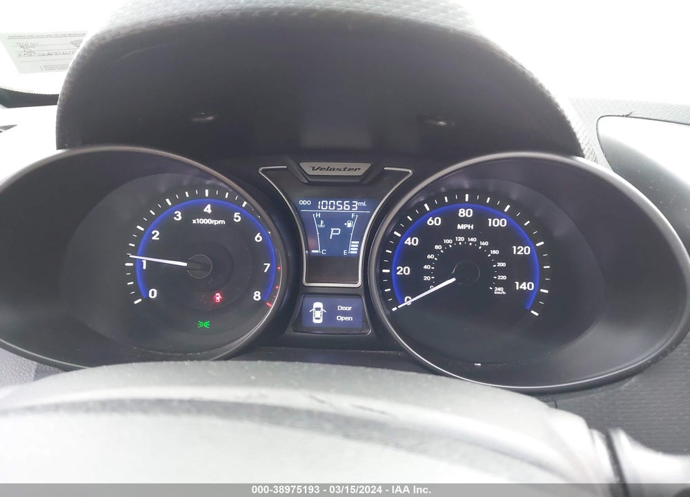 2013 HYUNDAI VELOSTER TURBO W/BLACK VIN: KMHTC6AE8DU173163