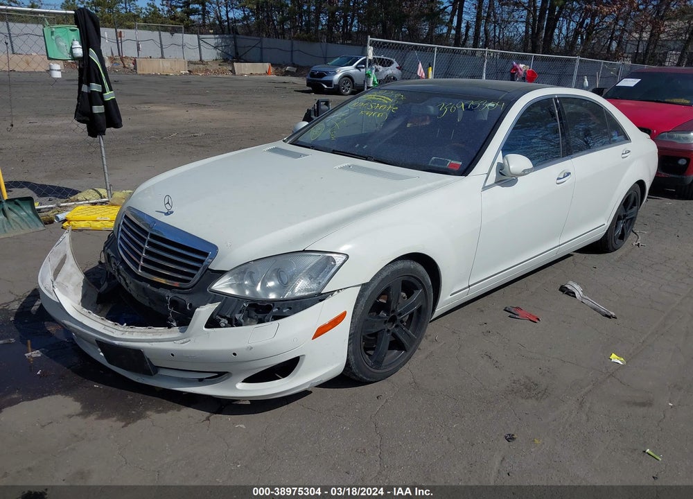 2008 MERCEDES-BENZ S CLASS VIN: WDDNG86X38A222161