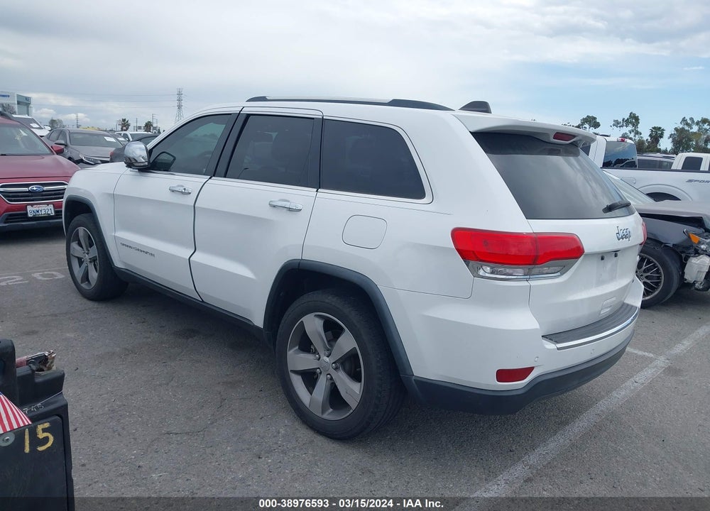 2015 JEEP GRAND CHEROKEE LIMITED VIN: 1C4RJEBGXFC903498