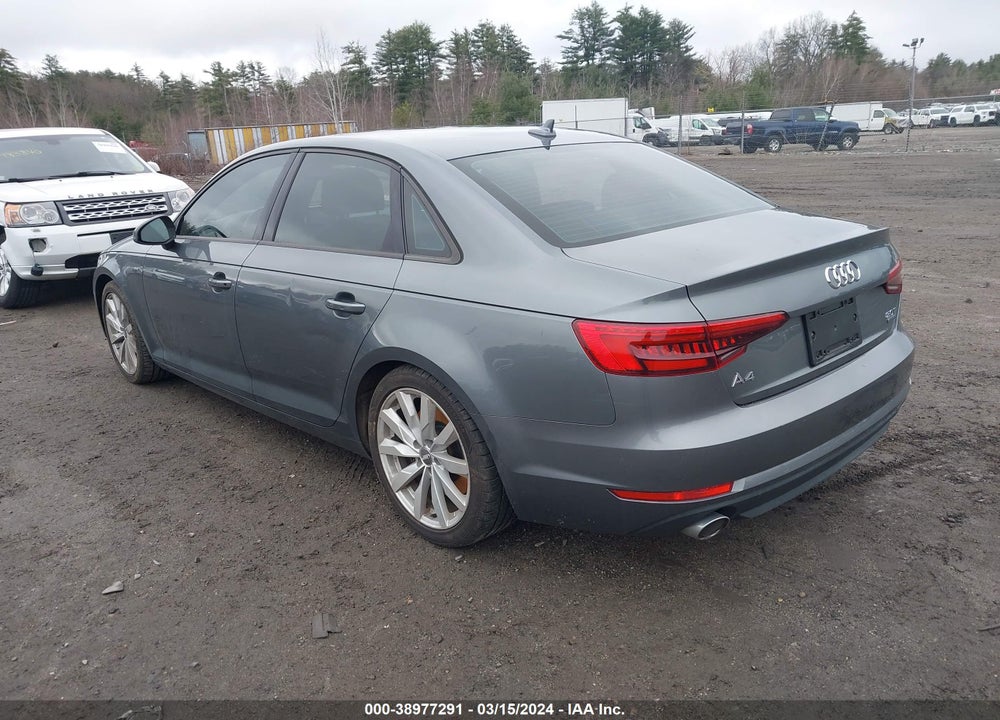 2017 AUDI A4 2.0T PREMIUM VIN: WAUANAF48HN065034
