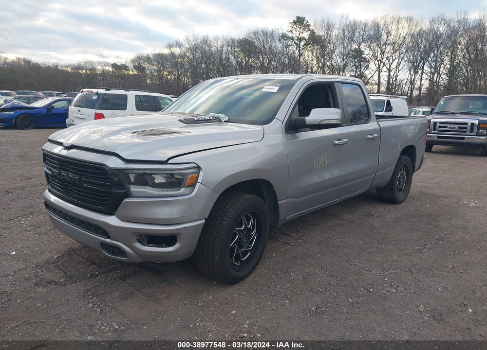 2019 RAM 1500 BIG HORN/LONE STAR QUAD CAB 4X4 6'4 BOX VIN: 1C6SRFBT0KN589704