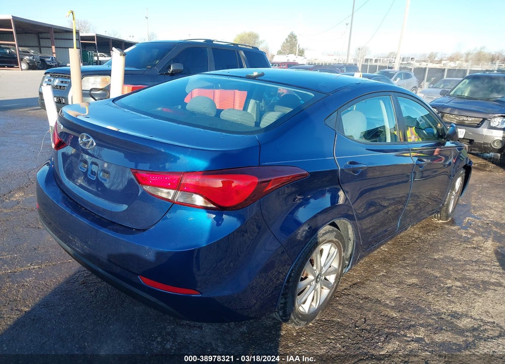 2016 HYUNDAI ELANTRA SE VIN: 5NPDH4AE4GH711032