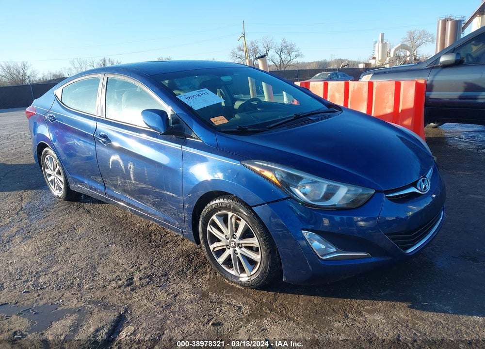 2016 HYUNDAI ELANTRA SE VIN: 5NPDH4AE4GH711032
