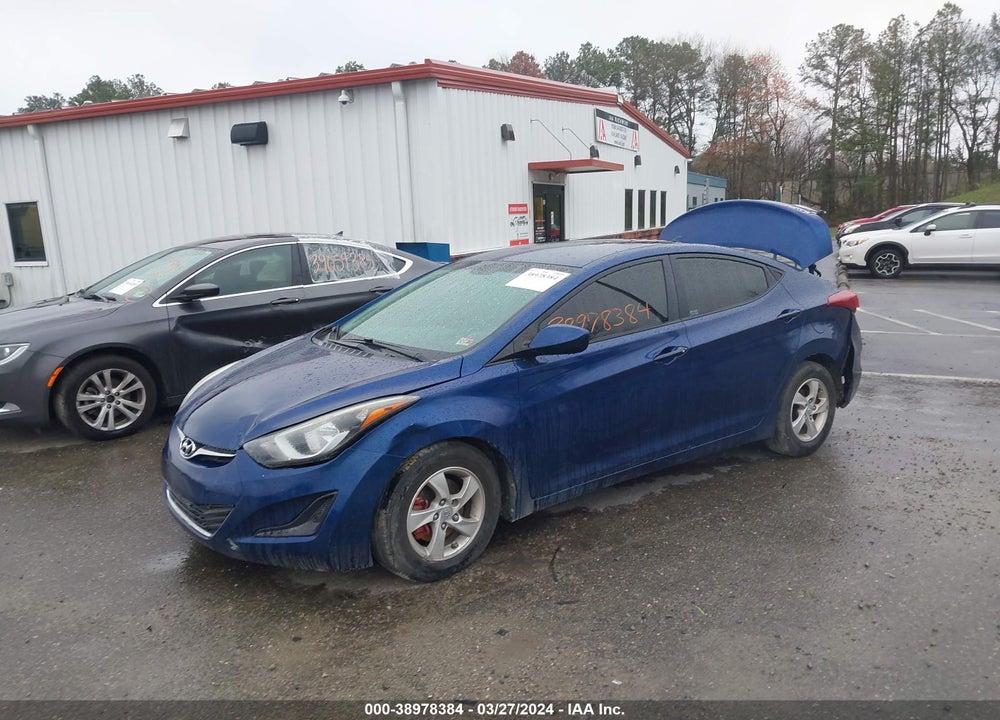 2015 HYUNDAI ELANTRA SE VIN: 5NPDH4AE4FH581381