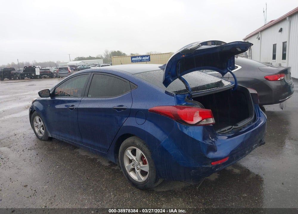 2015 HYUNDAI ELANTRA SE VIN: 5NPDH4AE4FH581381
