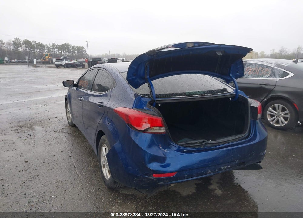 2015 HYUNDAI ELANTRA SE VIN: 5NPDH4AE4FH581381