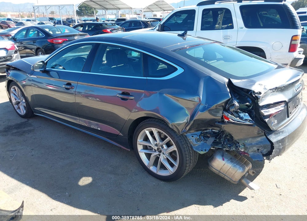 2023 AUDI A5 SPORTBACK PREMIUM 45 TFSI S LINE QUATTRO S TRONIC VIN: WAUDACF50PA044861