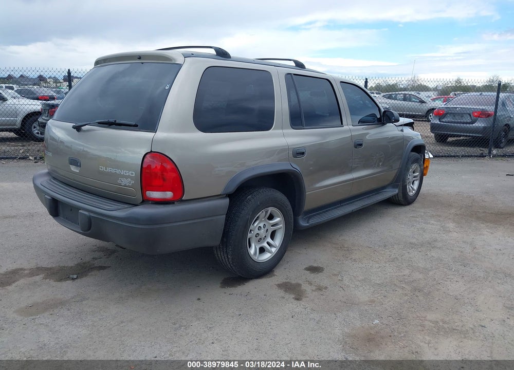 2003 DODGE DURANGO SPORT/SXT VIN: 1D4HR38N23F584903