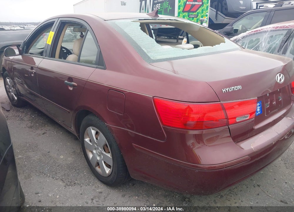 2009 HYUNDAI SONATA GLS VIN: 5NPET46C69H496184