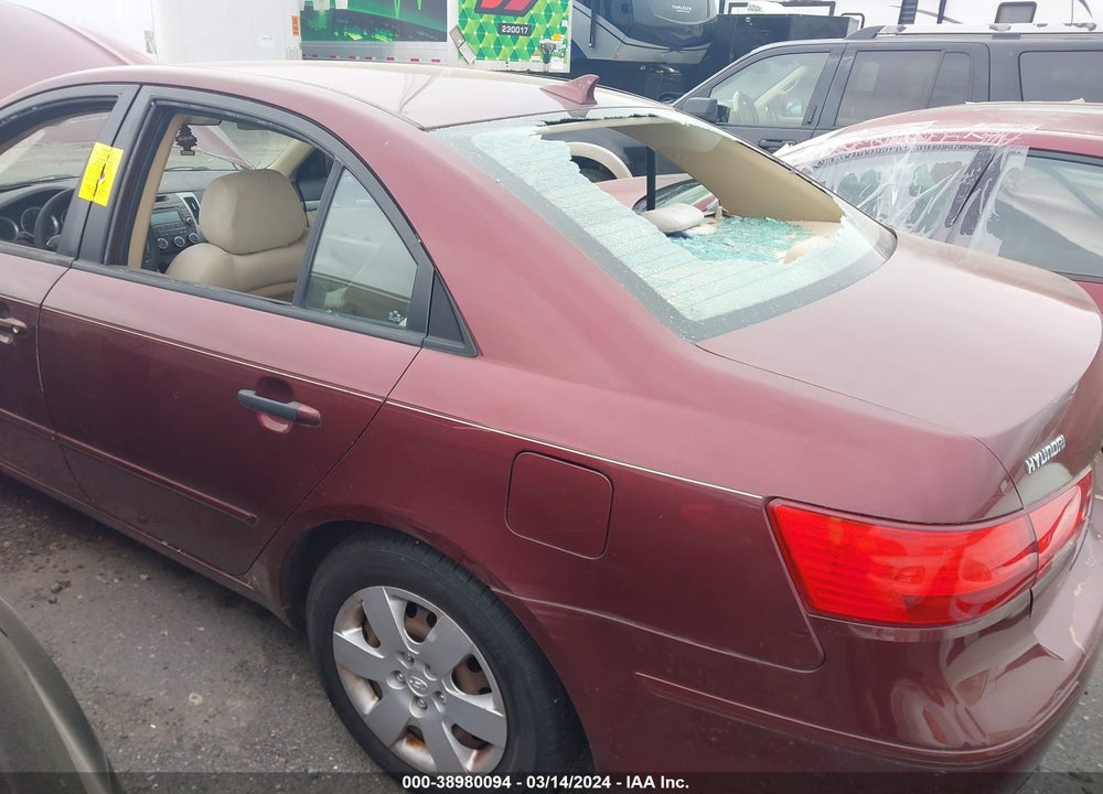 2009 HYUNDAI SONATA GLS VIN: 5NPET46C69H496184