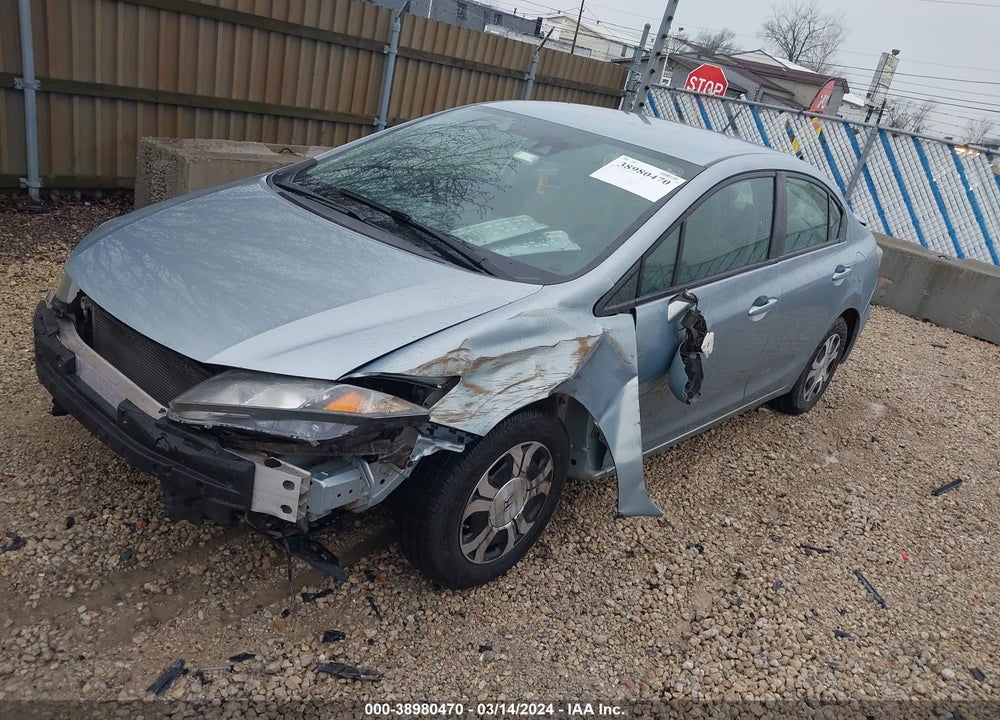 2013 HONDA CIVIC HYBRID VIN: 19XFB4F34DE000058