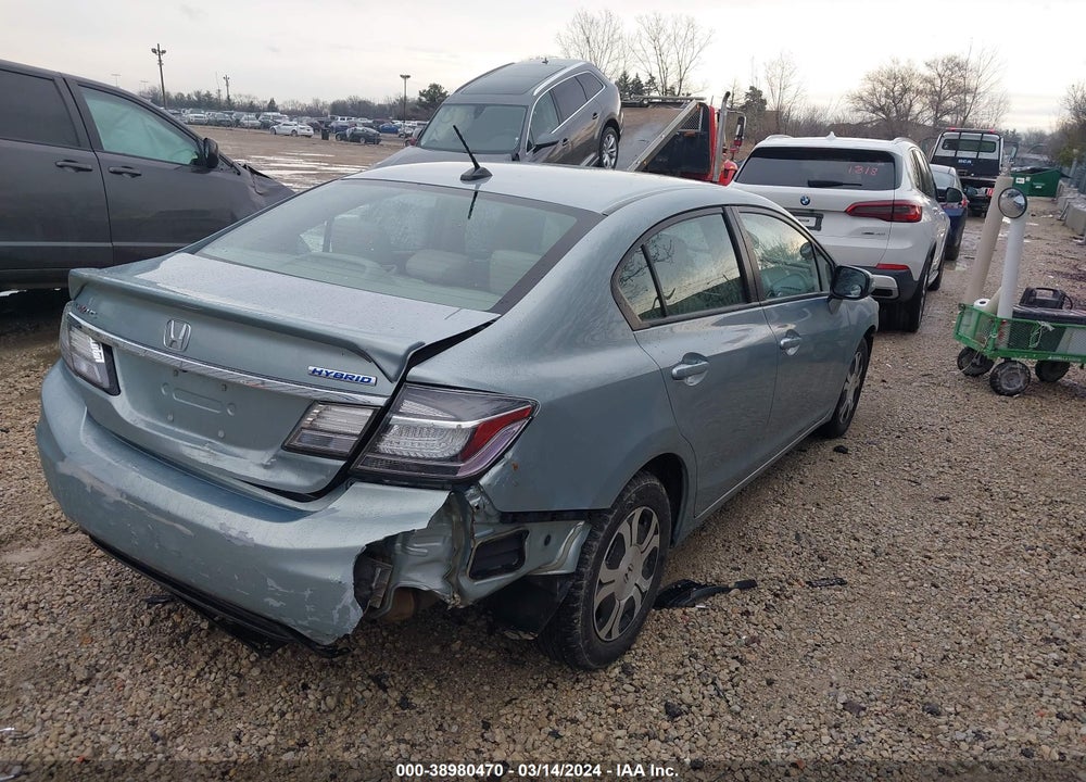 2013 HONDA CIVIC HYBRID VIN: 19XFB4F34DE000058