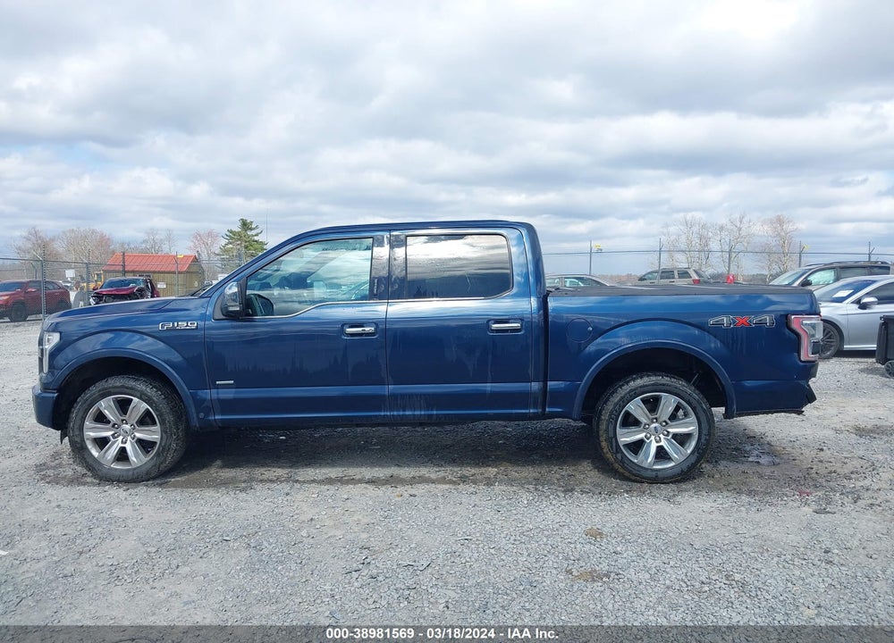 2016 FORD F-150 PLATINUM VIN: 1FTEW1EG6GFC06124
