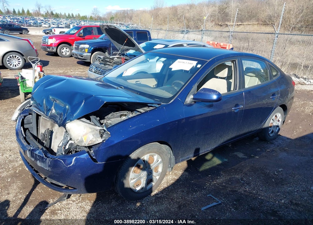 2009 HYUNDAI ELANTRA GLS VIN: KMHDU46D39U747391