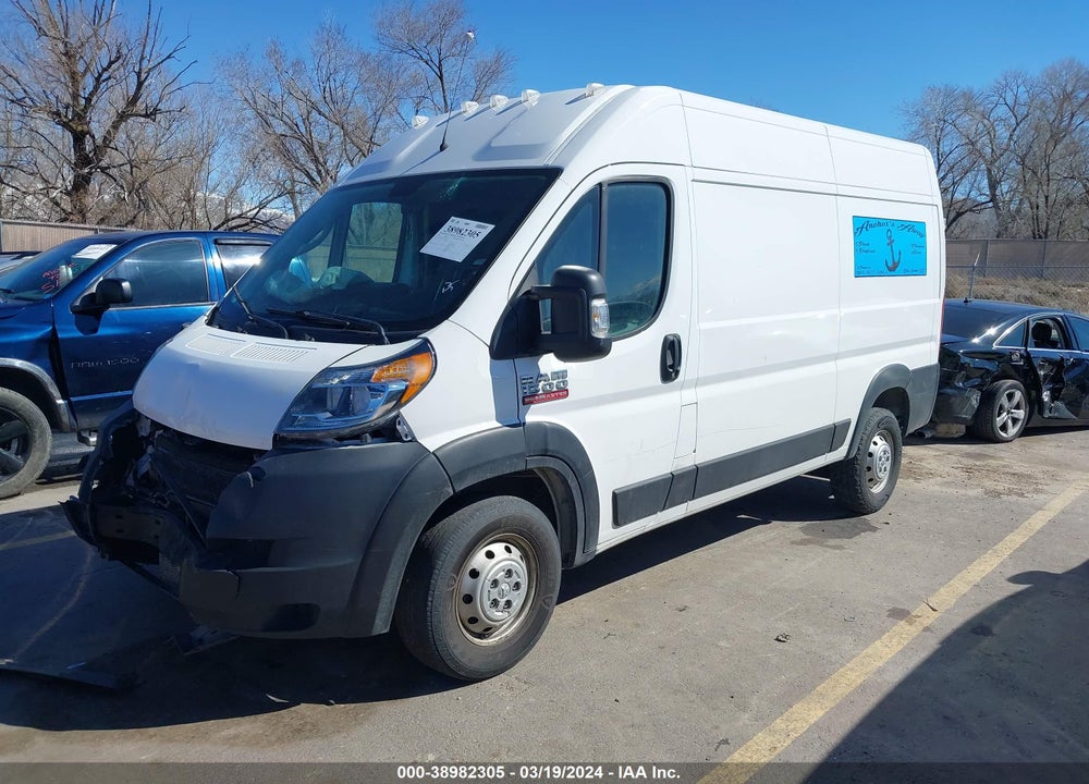 2020 RAM PROMASTER 1500 HIGH ROOF 136 WB VIN: 3C6TRVBG9LE122787