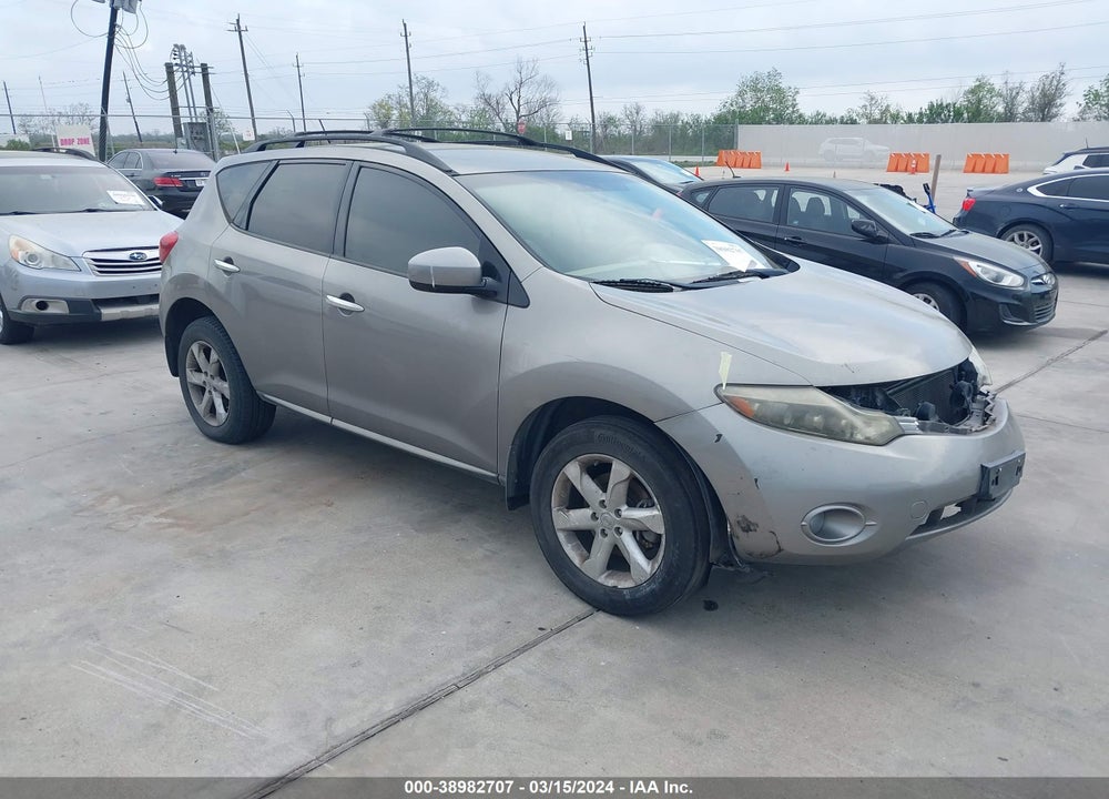 2009 NISSAN MURANO SL VIN: JN8AZ18U89W010913