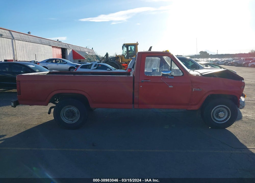 1986 FORD F250 VIN: 2FTHF25Y8GCA52927