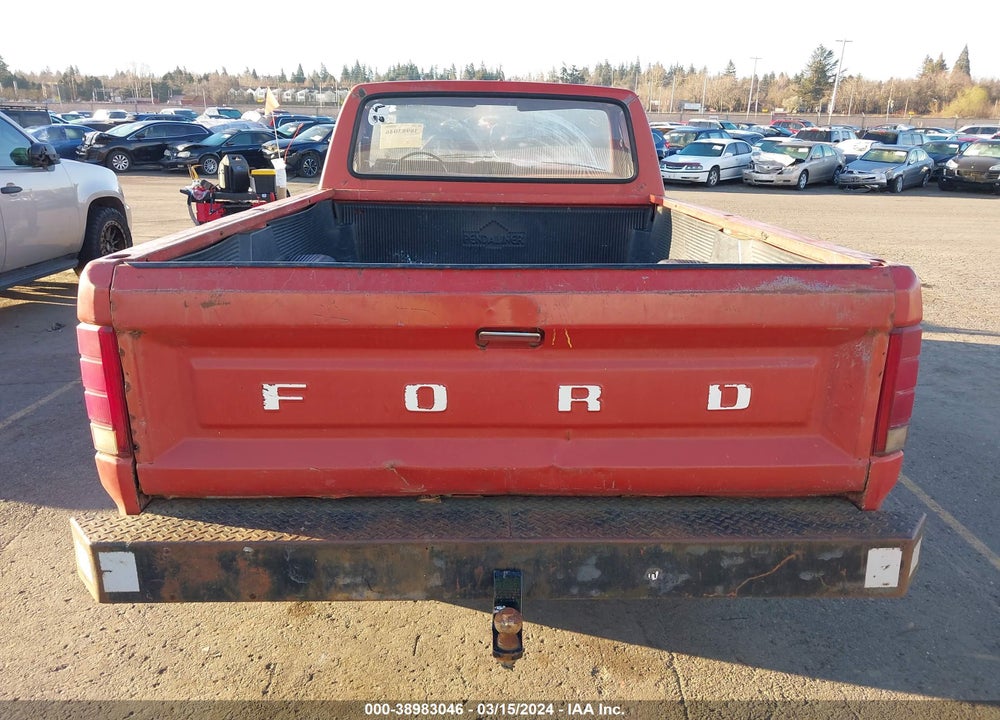 1986 FORD F250 VIN: 2FTHF25Y8GCA52927