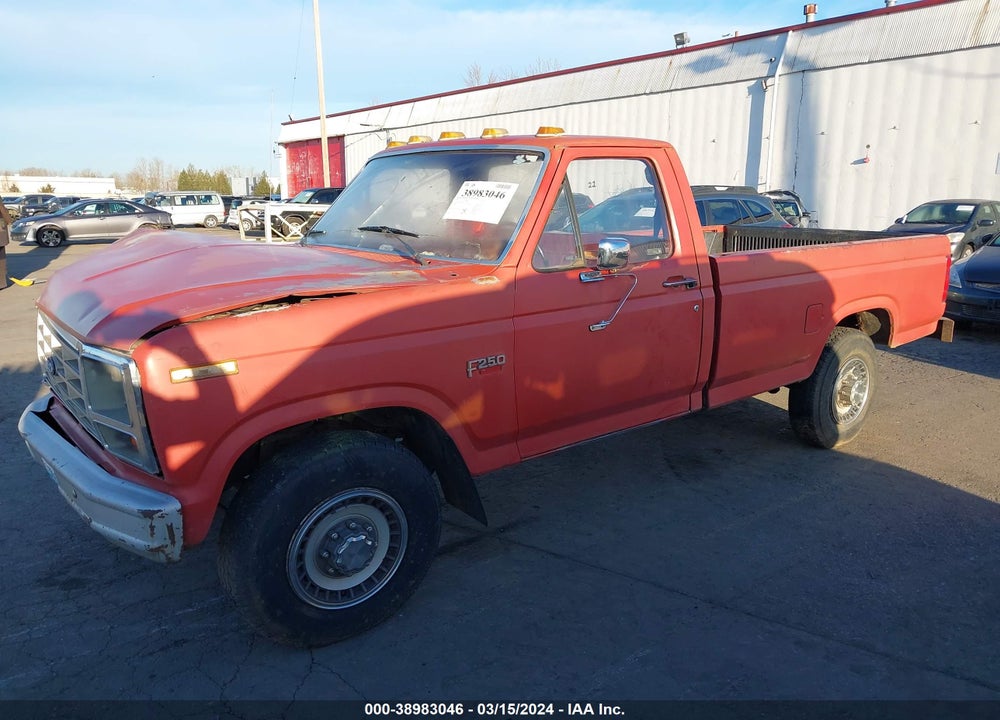 1986 FORD F250 VIN: 2FTHF25Y8GCA52927
