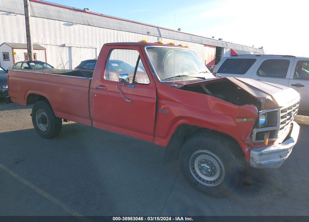 1986 FORD F250 VIN: 2FTHF25Y8GCA52927